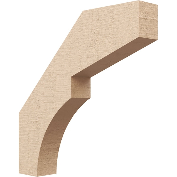 Ekena Millwork 3-inch W x 18-inch D x 18-inch H Monterey Rough Cedar Woodgrain TimberThane Knee Brace, Primed BRCUR03X18X18MONRCPR - main